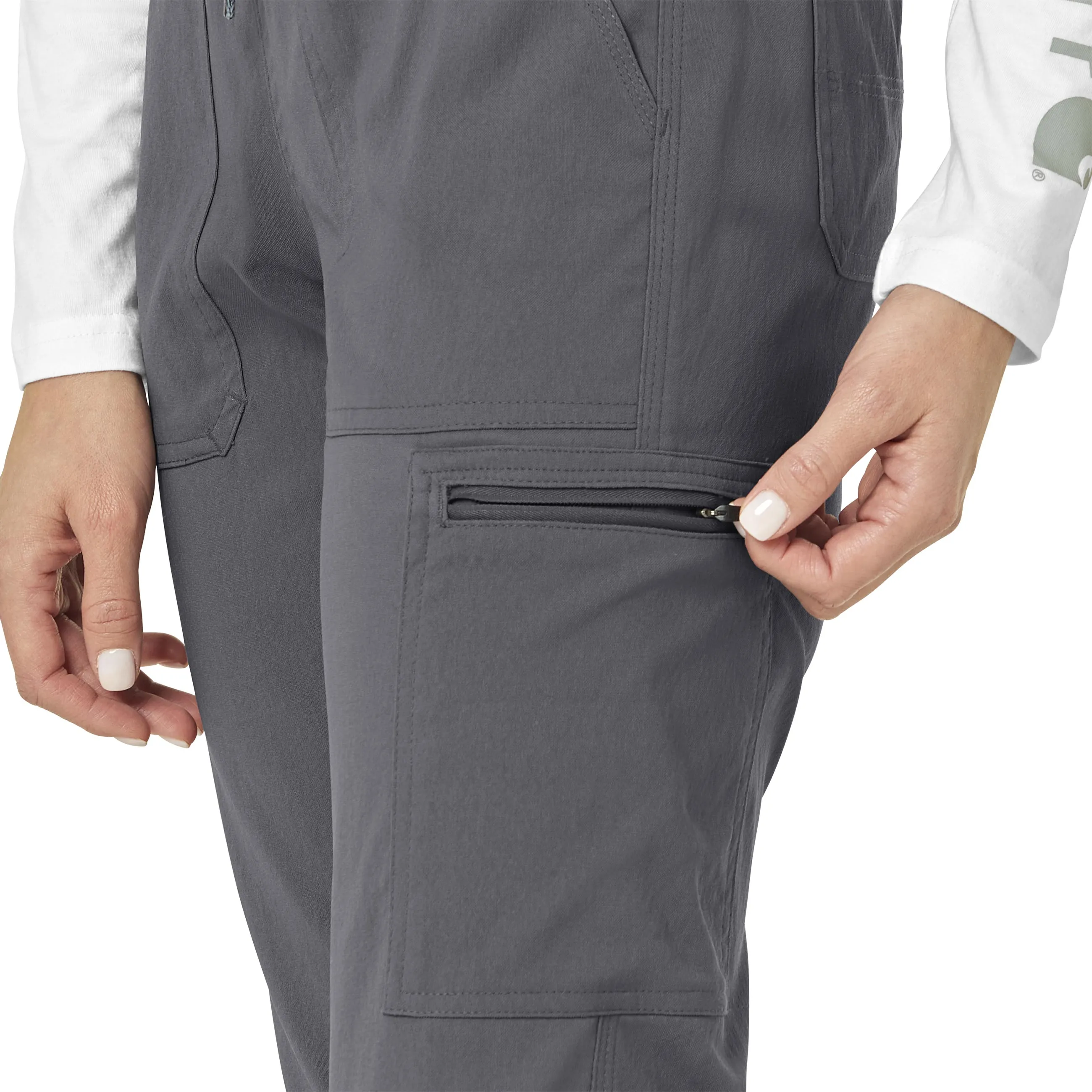 Rugged Flex Peak C52137 Cargo Jogger Scrub Pants Pewter