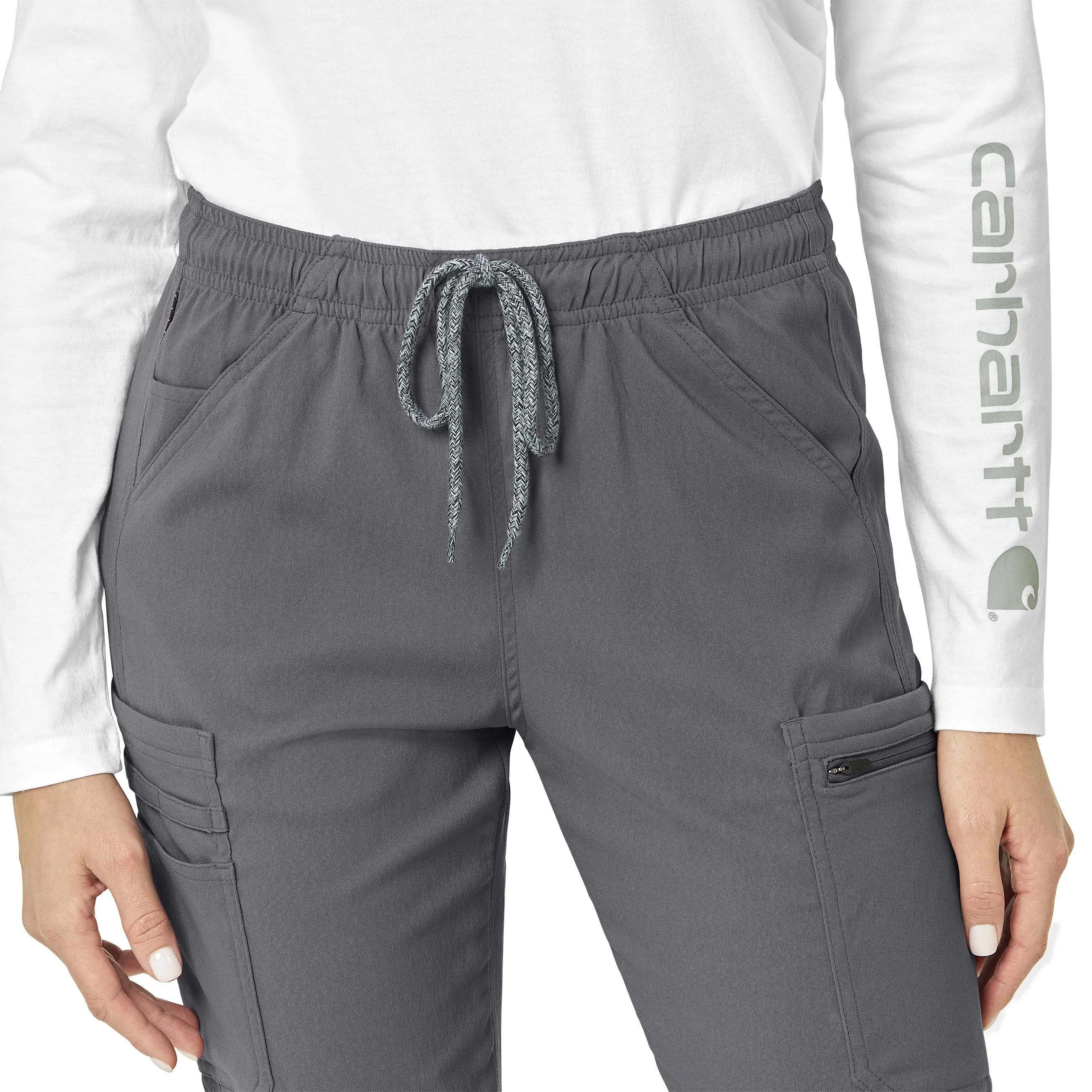 Rugged Flex Peak C52137 Cargo Jogger Scrub Pants Pewter
