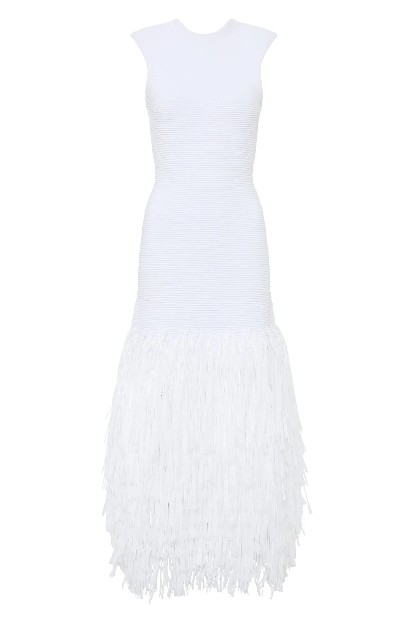Rushes Knit Midi Dress