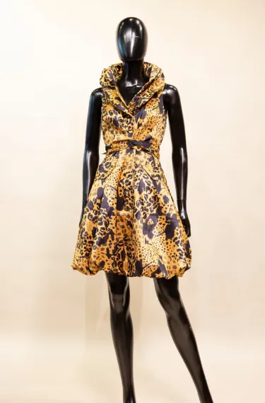 S22150 - Animal Print Bubble Dress