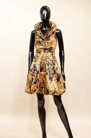 S22150 - Animal Print Bubble Dress
