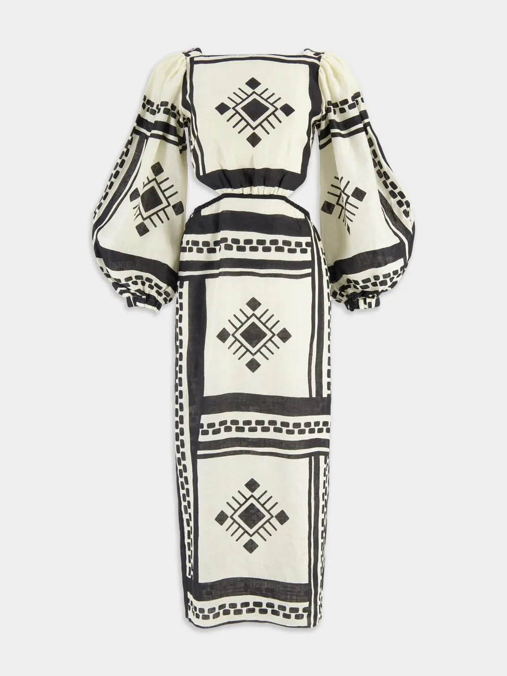 Sachamama Linen Midi Dress