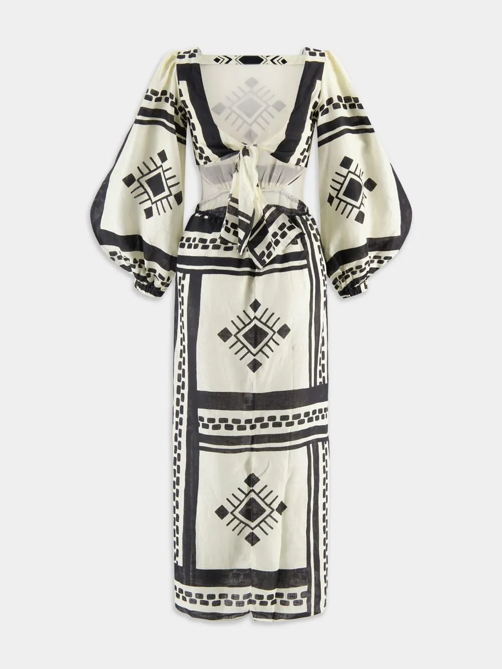 Sachamama Linen Midi Dress