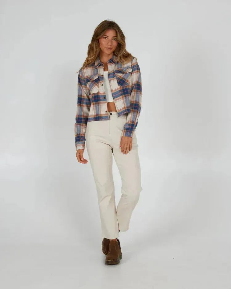 Salty Crew Women's Stay Golden Crop Crew