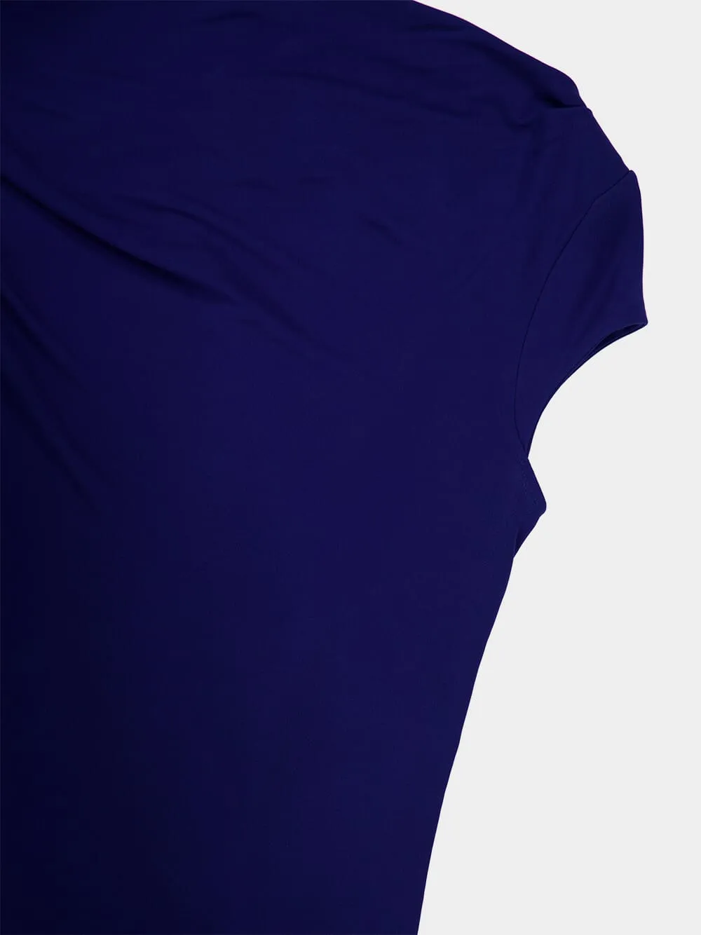 Sapphire Asymmetric Draped Dress