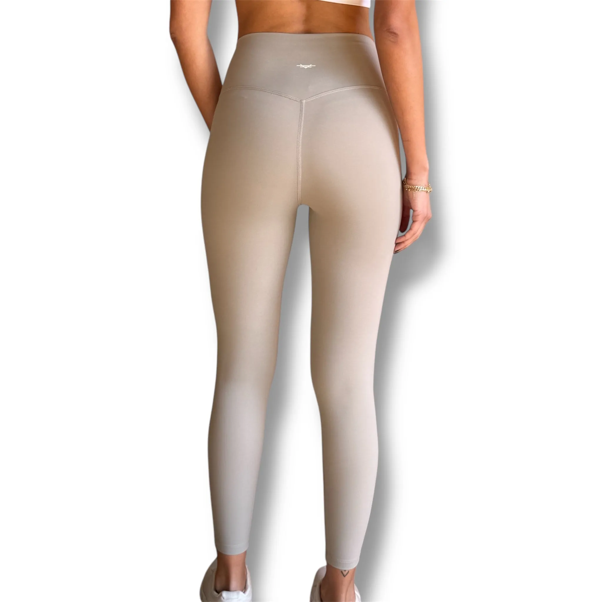 Seamless Front Basic Leggings - Agate Grey