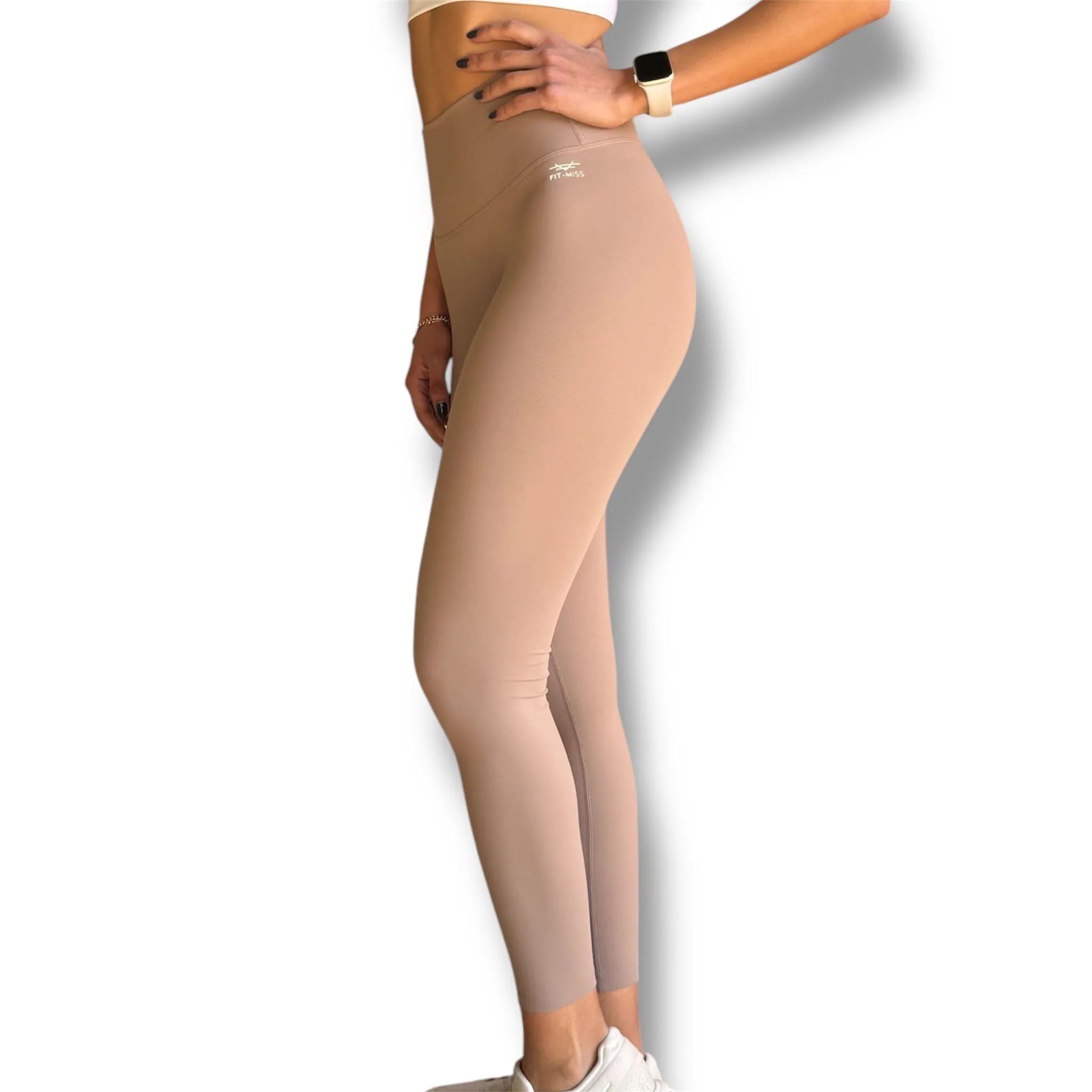 Seamless Front Basic Leggings - Chanterelle