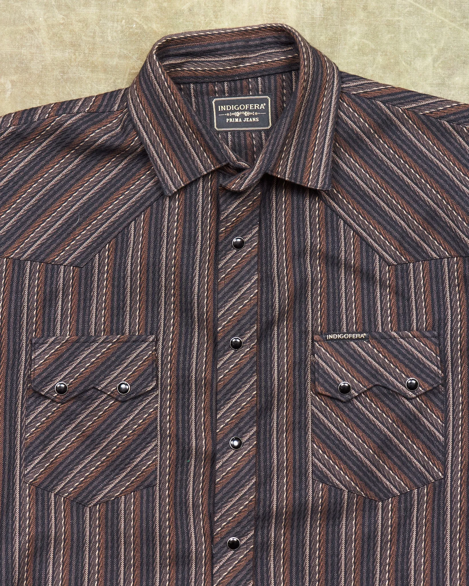 Second Hand Indigofera Dollard Western Shirt Size M