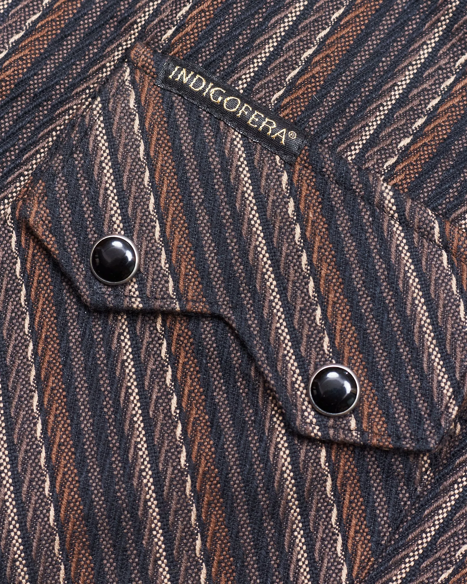 Second Hand Indigofera Dollard Western Shirt Size M
