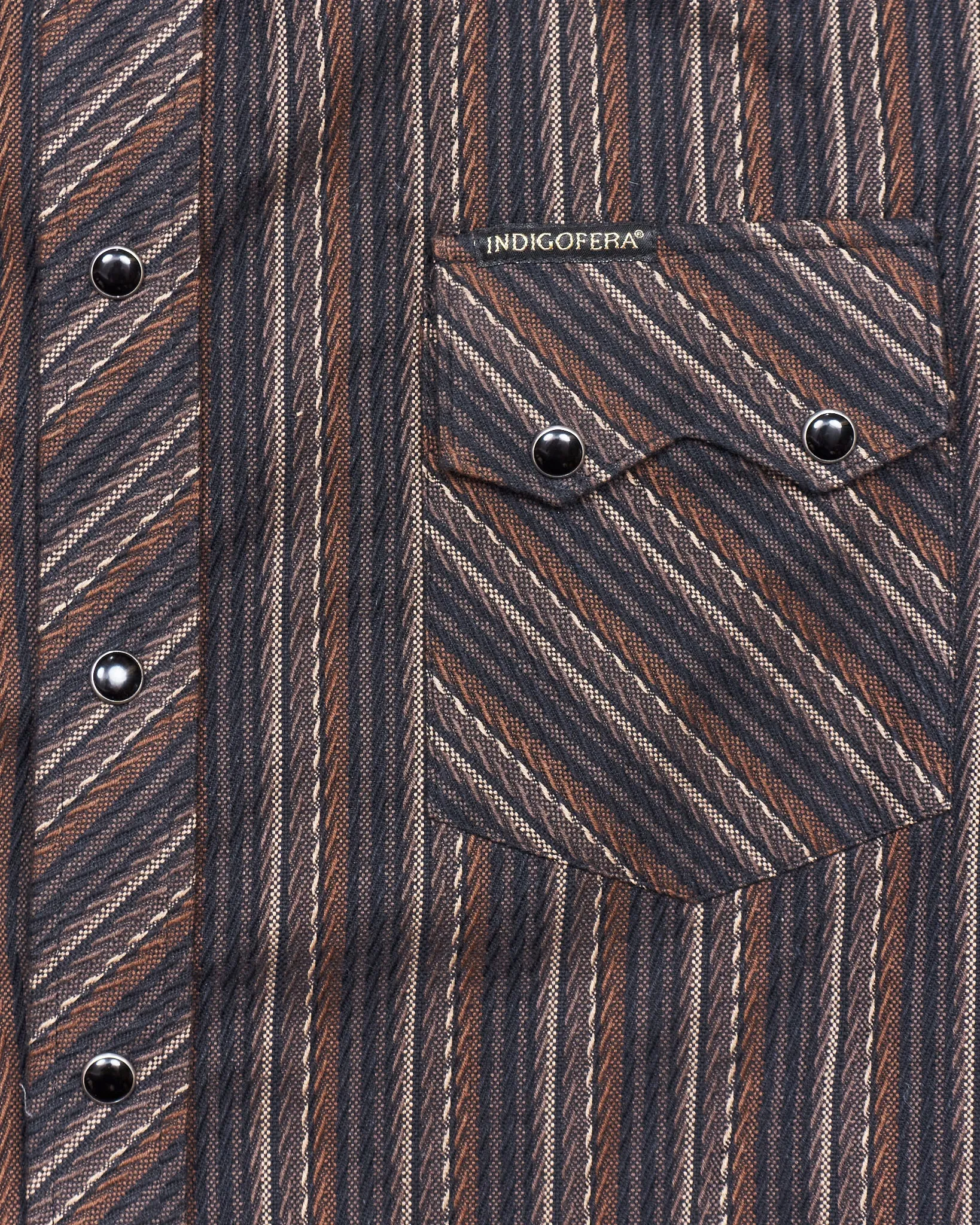 Second Hand Indigofera Dollard Western Shirt Size M