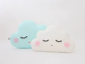 Set of 2 Pillows - Mint Large Cloud Pillow and Small Cloud Pillow (5 colors)