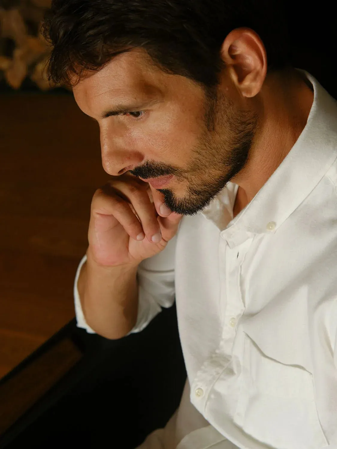 Shirt Flannel Castanio white