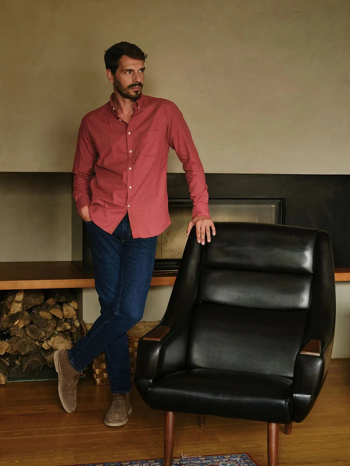 Shirt Flannel Populus red