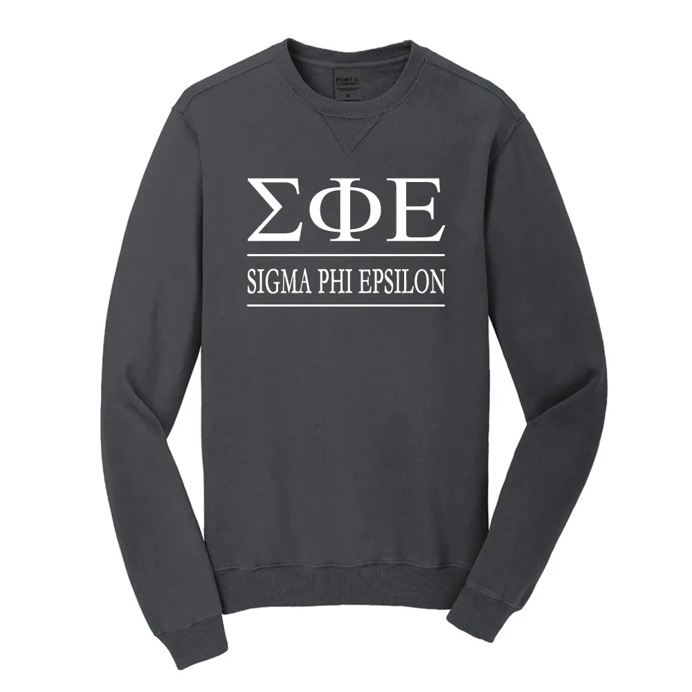 Sigma Phi Epsilon Beach Washed Crewneck Sweatshirt