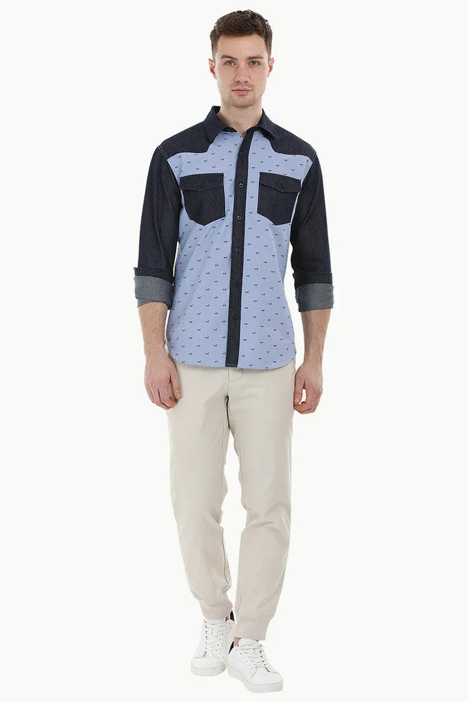 Smart Shirt with Cut and Sew Details
