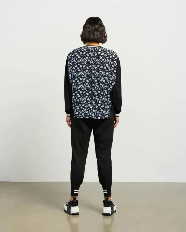 Smith Top - Azure Petals/Black