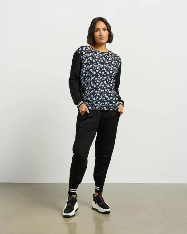 Smith Top - Azure Petals/Black
