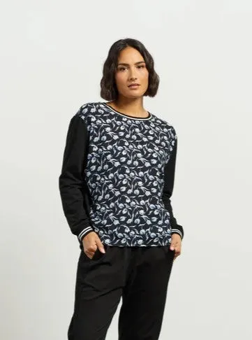 Smith Top - Azure Petals/Black