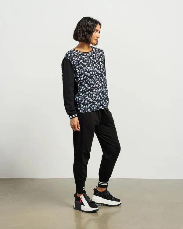 Smith Top - Azure Petals/Black