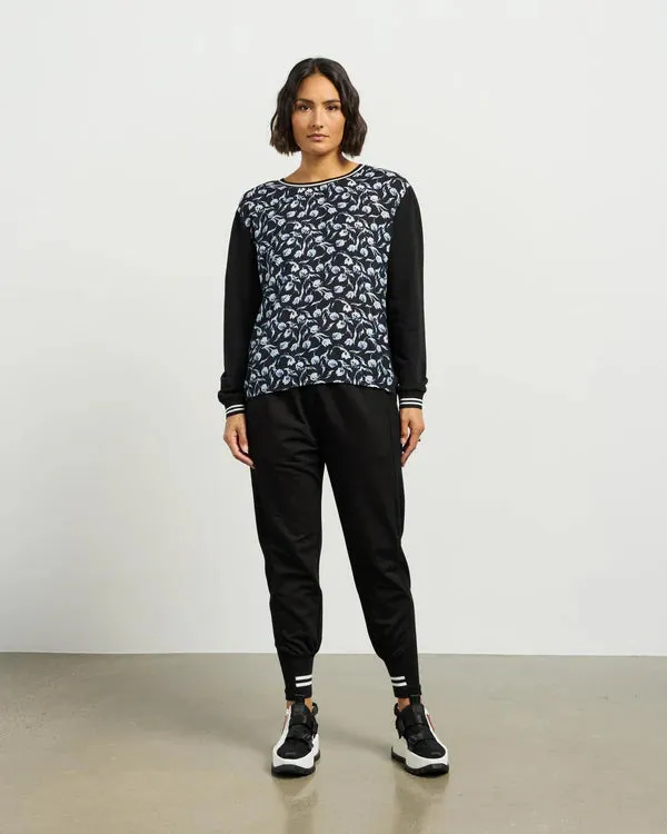 Smith Top - Azure Petals/Black