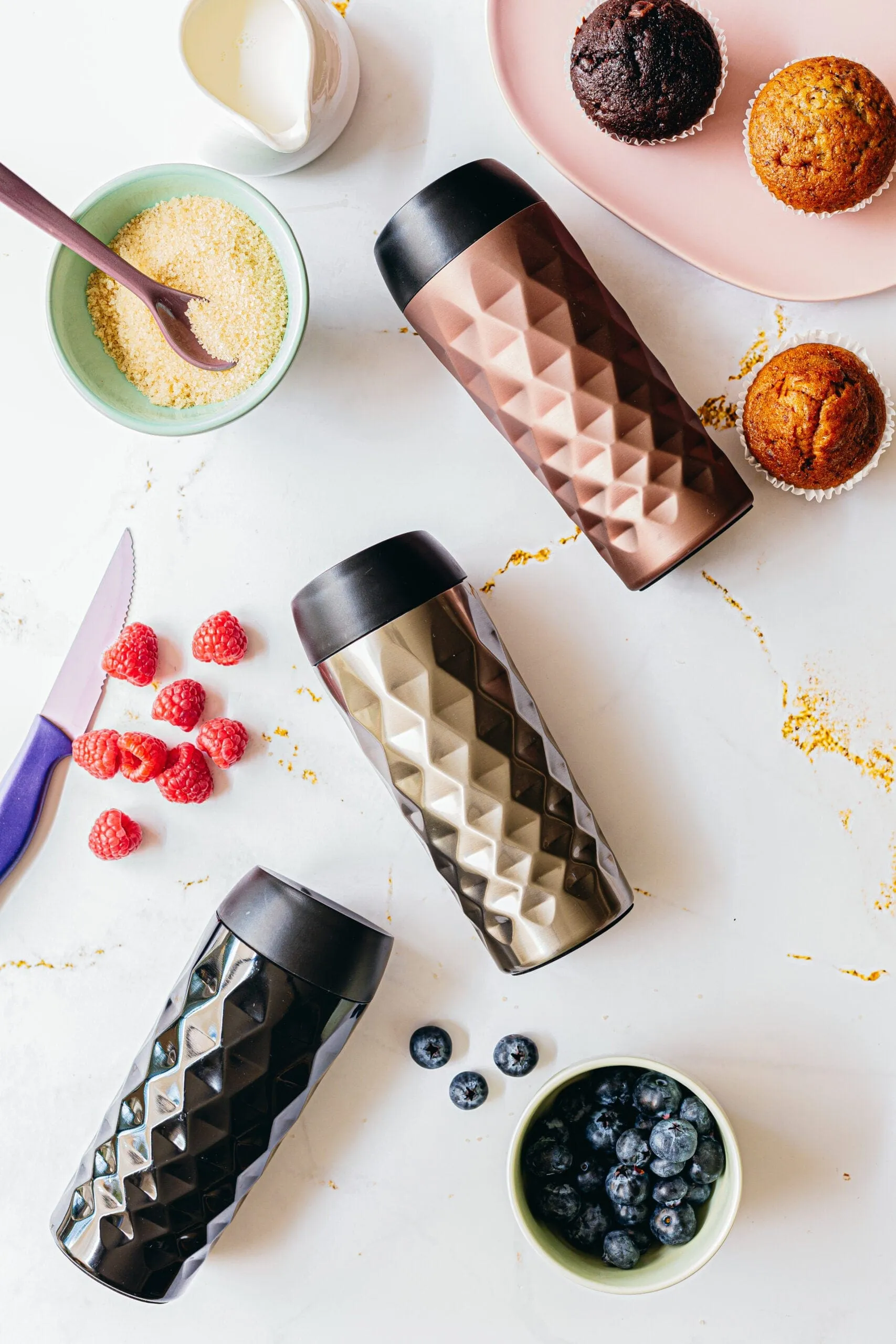 Snappy Diamond Tumbler 400ml Silver SN-DIA400S