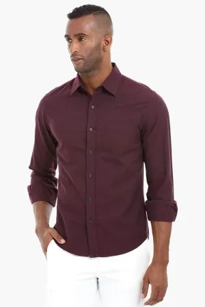 Solid Oxford Cotton Shirt