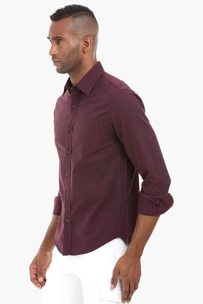 Solid Oxford Cotton Shirt