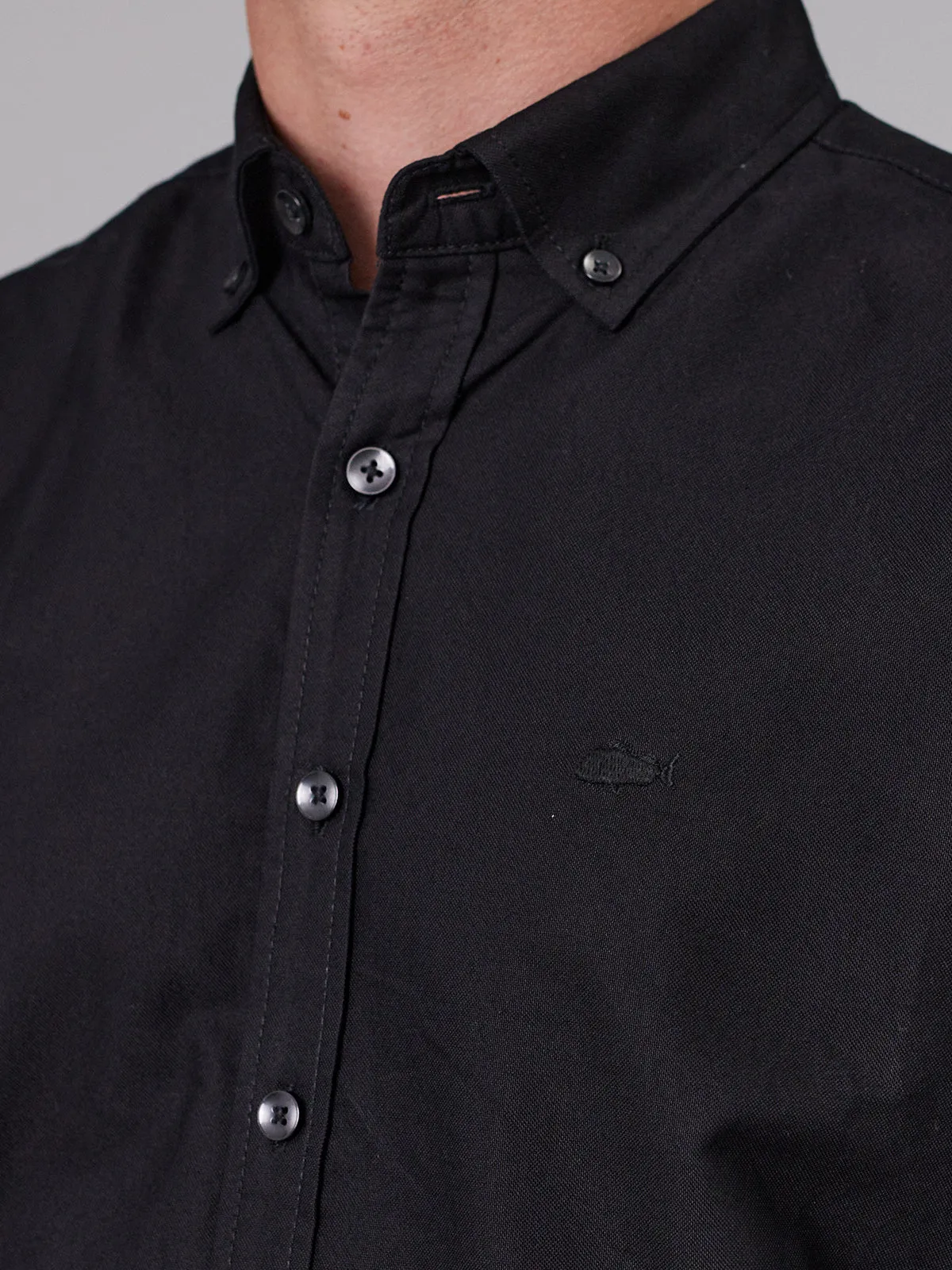 STAMP WORK SHIRT - BLACK