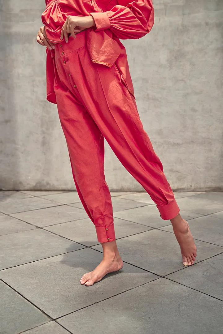 Sunset Eri Silk Embroidered Co-ord Set