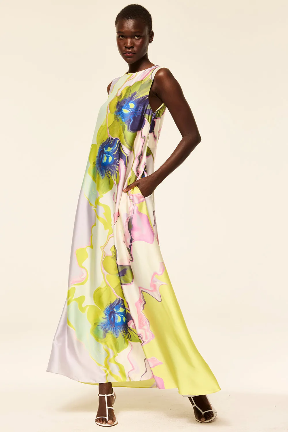 Sylvie Dress in Marble Flora by MISA