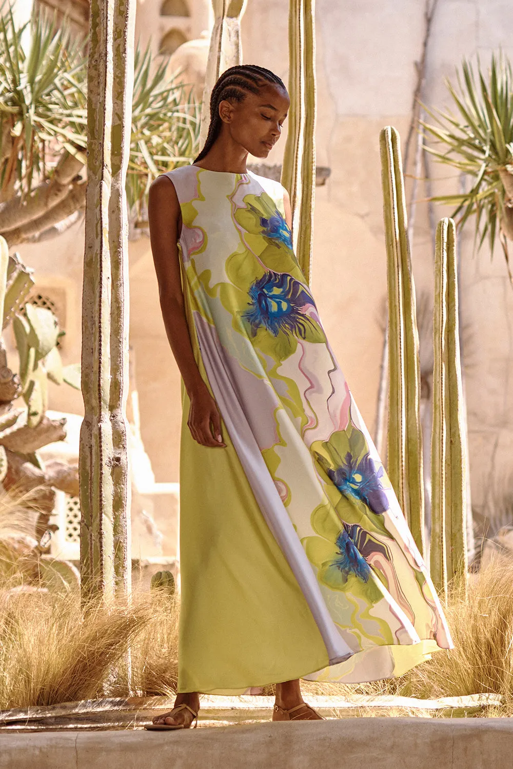 Sylvie Dress in Marble Flora by MISA