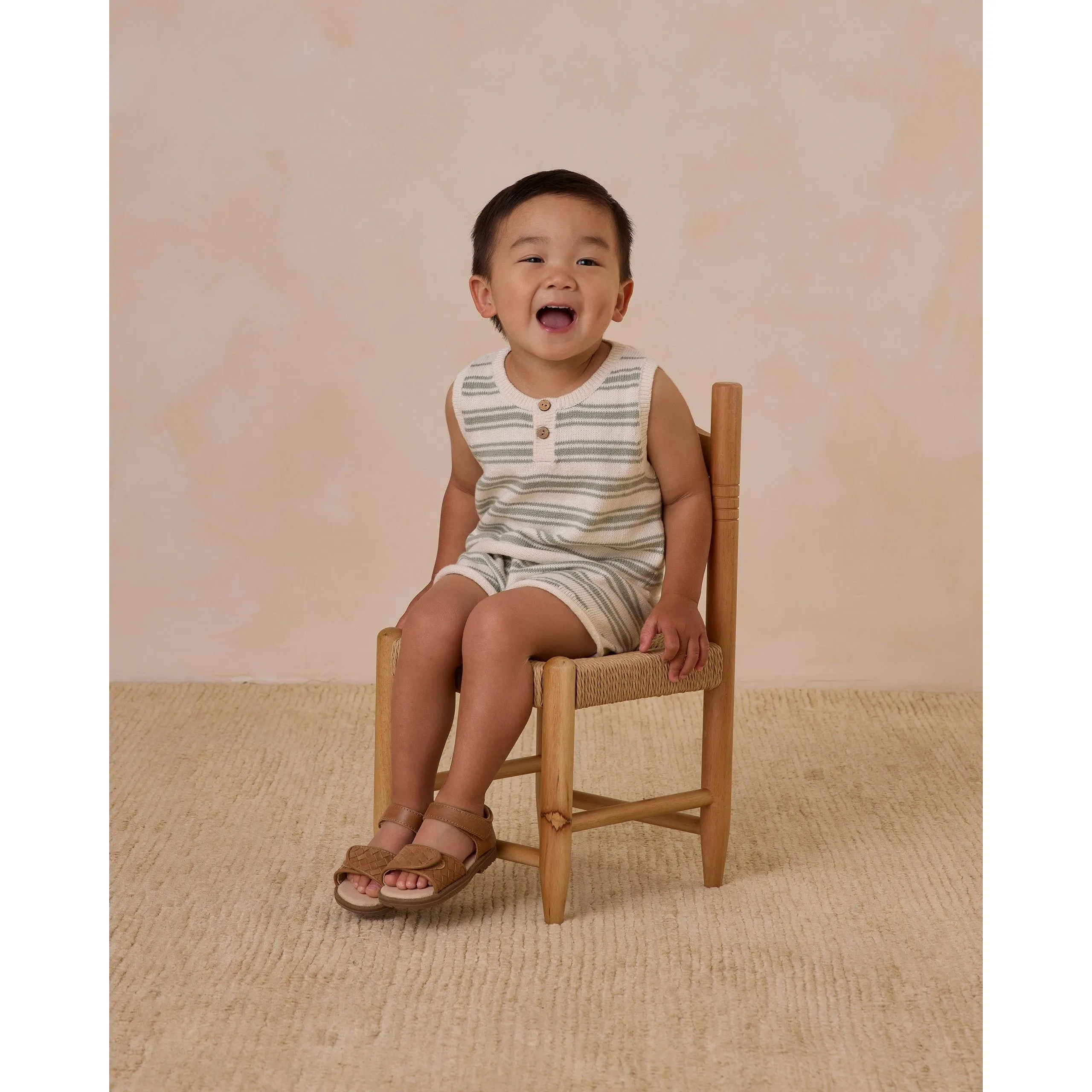Taylor Knit Set || Sage Knit Stripe