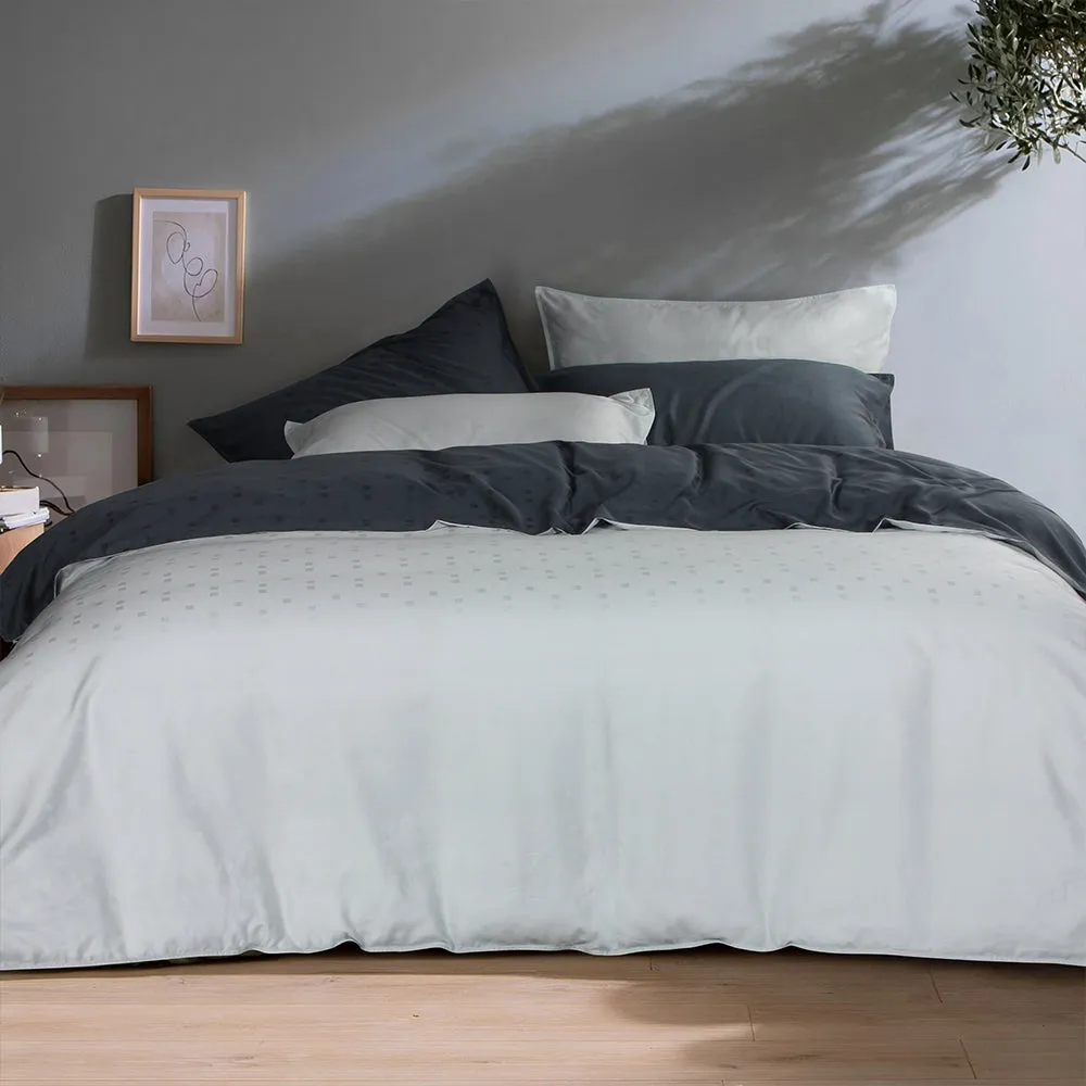 Tencel Lumier Dobby 1200 Thread Count Athen Fitted Sheet - Illusion blu
