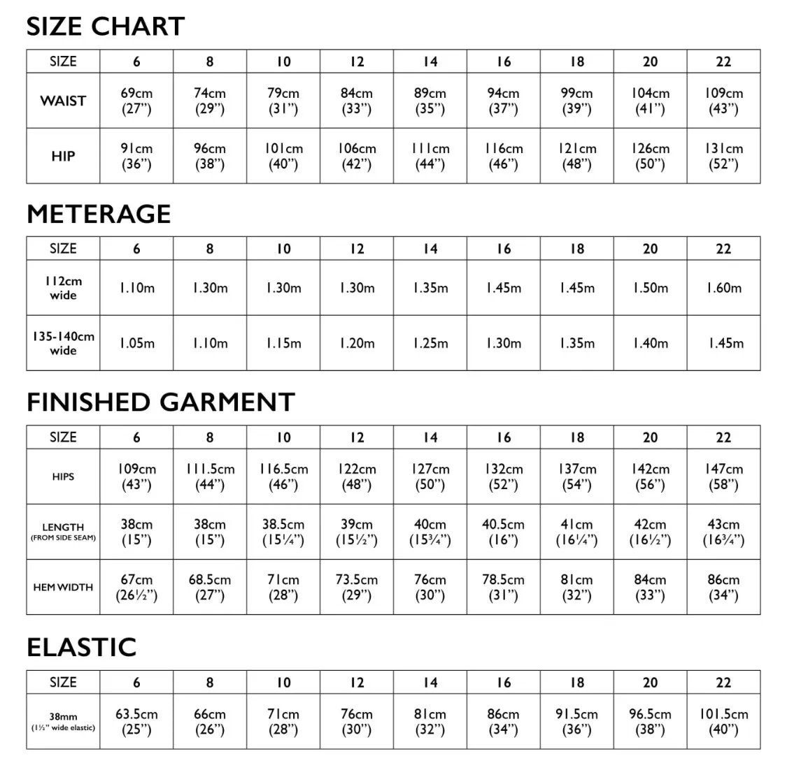 Tessuti Patterns Bailee Shorts - Size 6 to 22