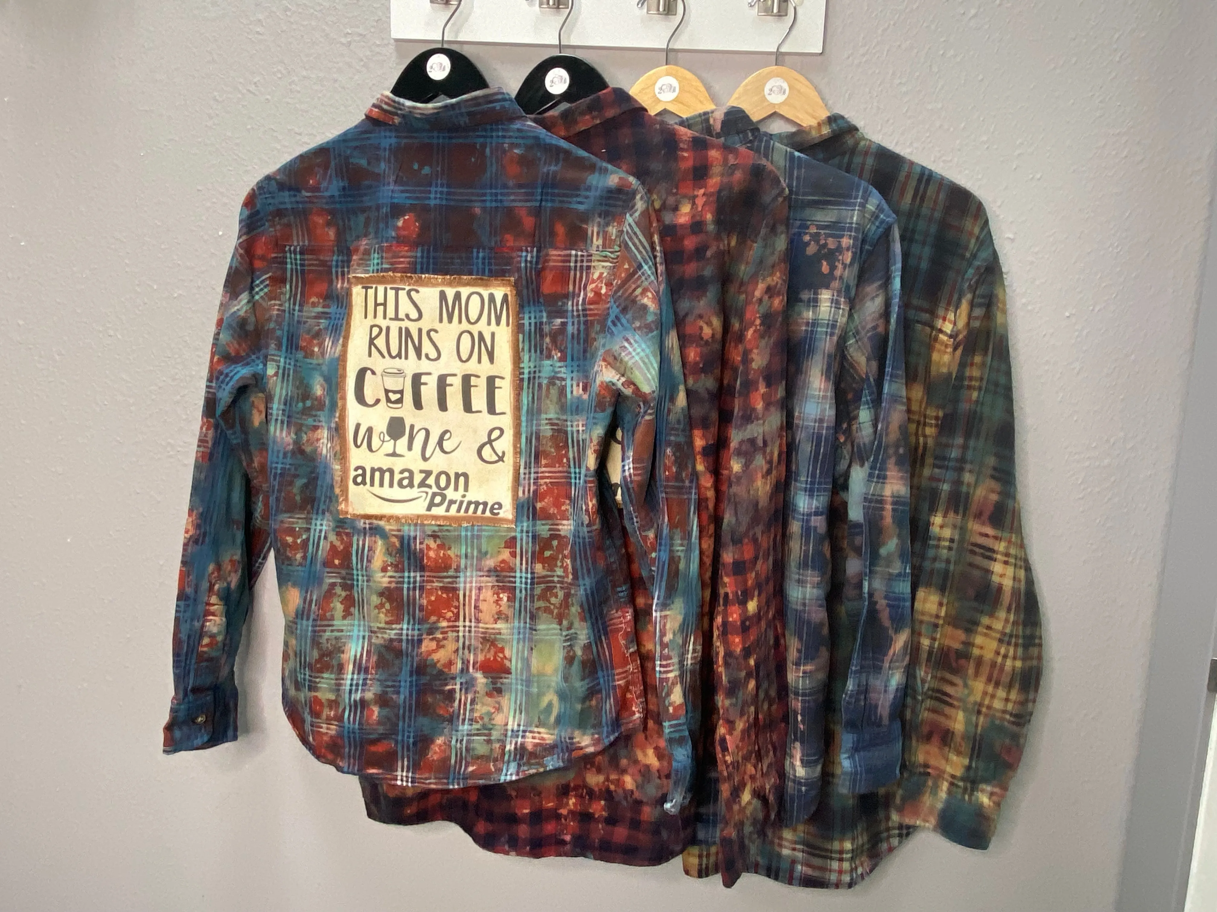 This Mom Runs on Coffee...Flannel