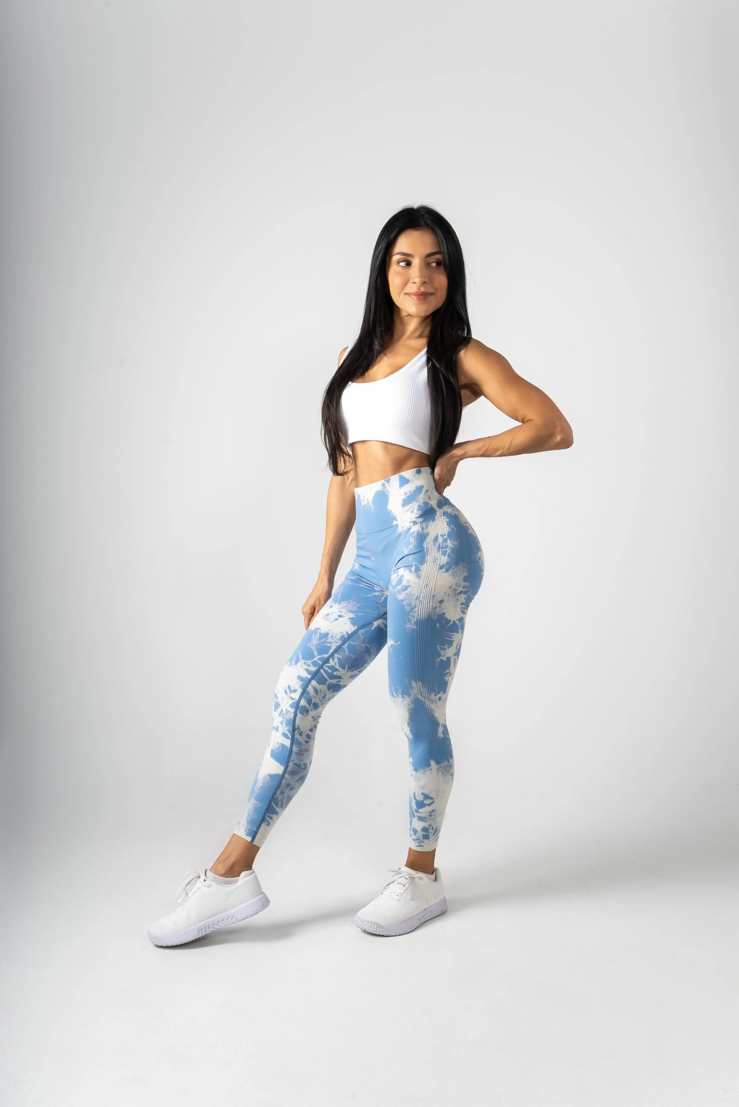 Tie dye light blue