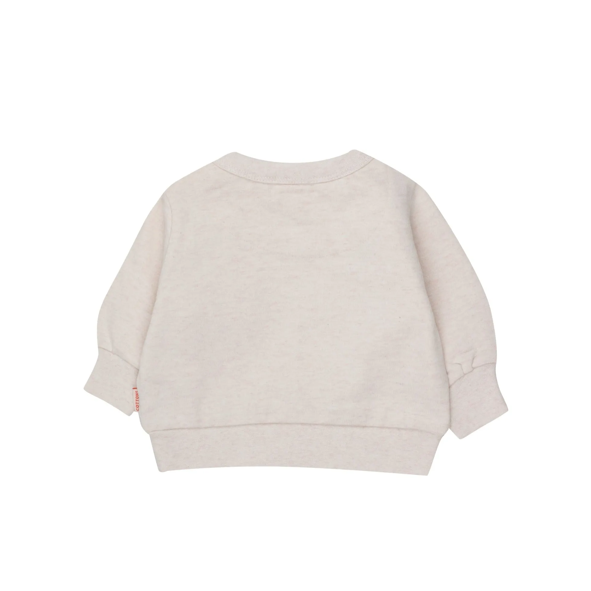 Tiny Clown Baby Sweatshirts, Light Cream Heather