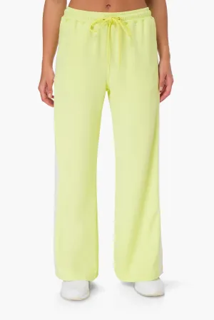 TRIBE OF 6 AMALIE RECYCLED STRETCH HIGH WAISTED WIDE LEG TRACK PANT