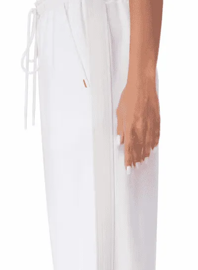 TRIBE OF 6 AMALIE RECYCLED STRETCH HIGH WAISTED WIDE LEG TRACK PANT