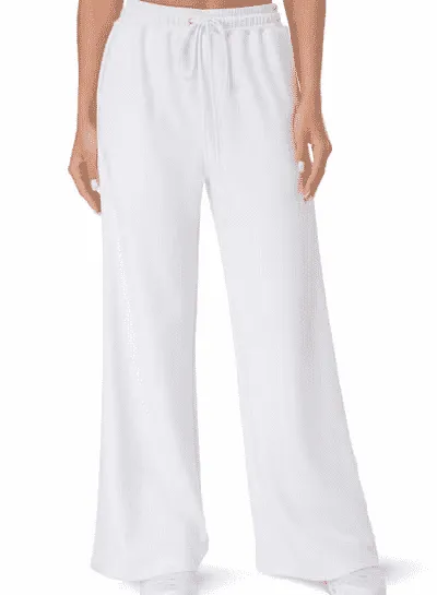 TRIBE OF 6 AMALIE RECYCLED STRETCH HIGH WAISTED WIDE LEG TRACK PANT