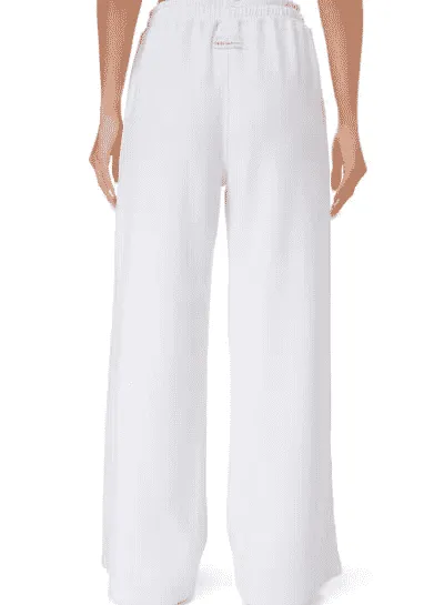 TRIBE OF 6 AMALIE RECYCLED STRETCH HIGH WAISTED WIDE LEG TRACK PANT