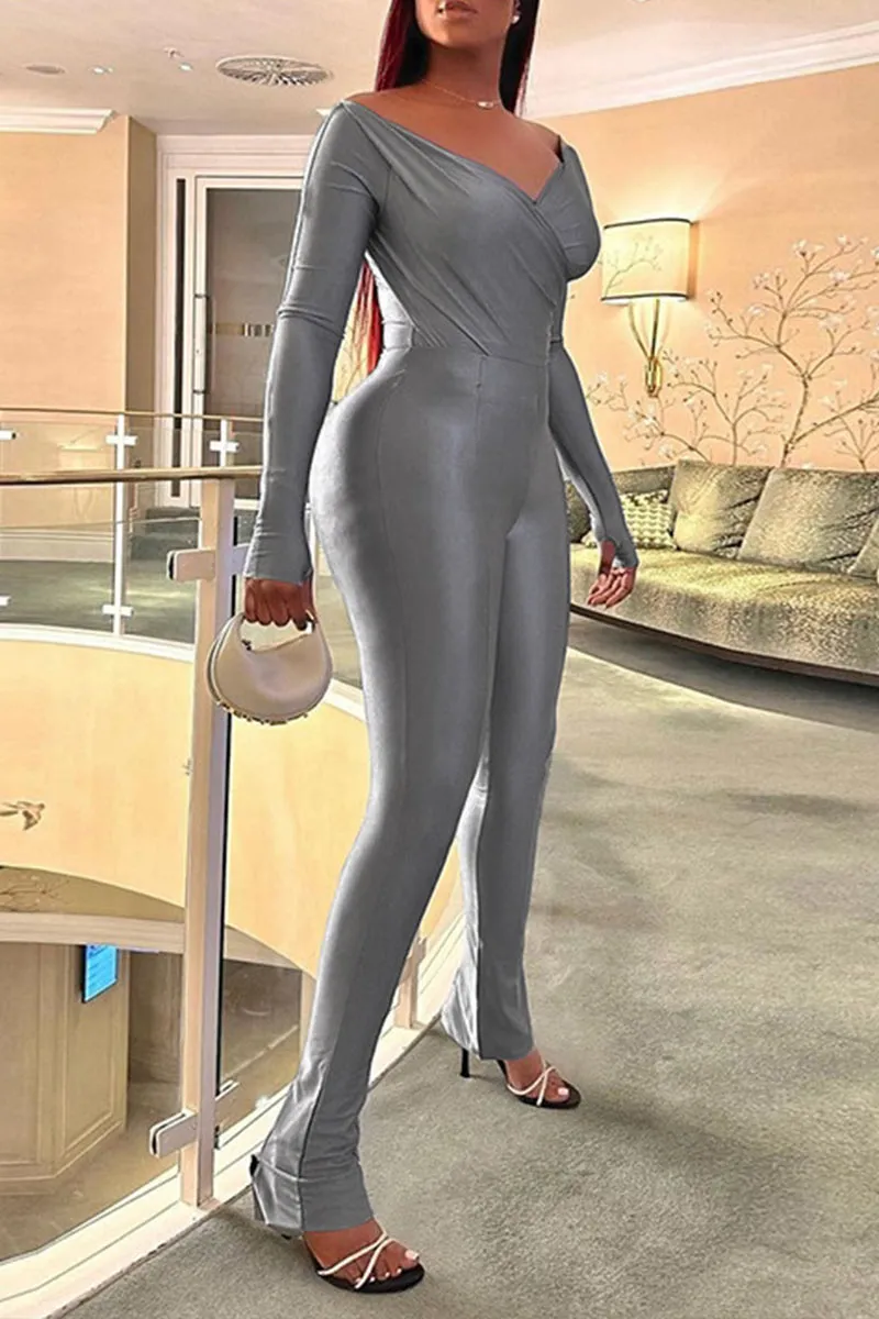 UG0259 V neck Shirt and Leggings Set