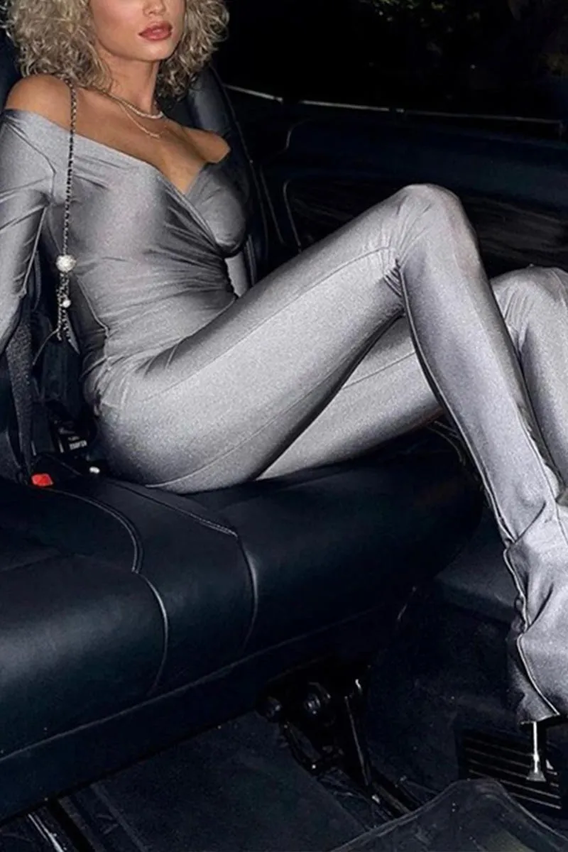 UG0259 V neck Shirt and Leggings Set