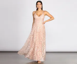 Veda Embroidered Stylish Elegance Ball Gown