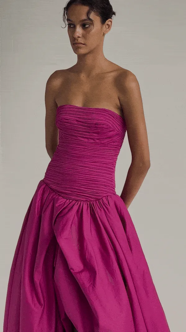 Violette Bubble Hem Maxi Dress