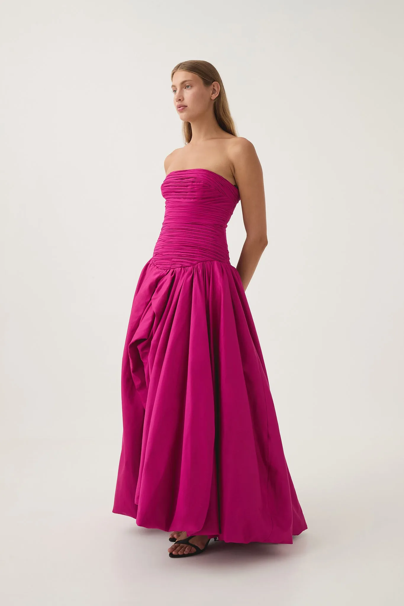 Violette Bubble Hem Maxi Dress