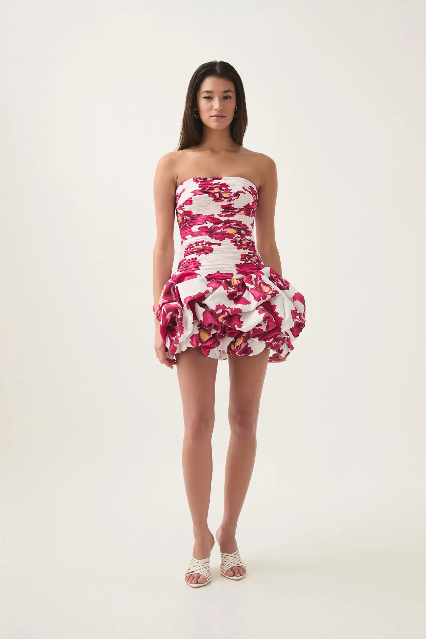 Violette Bubble Hem Mini Dress
