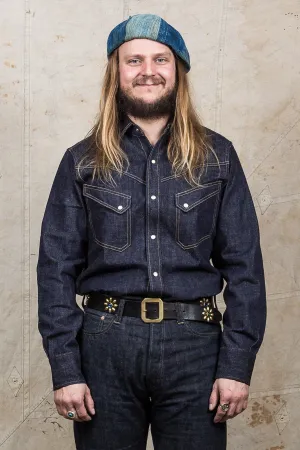Warehouse & Co Lot 3001 Long Horn Style Western Denim Shirt