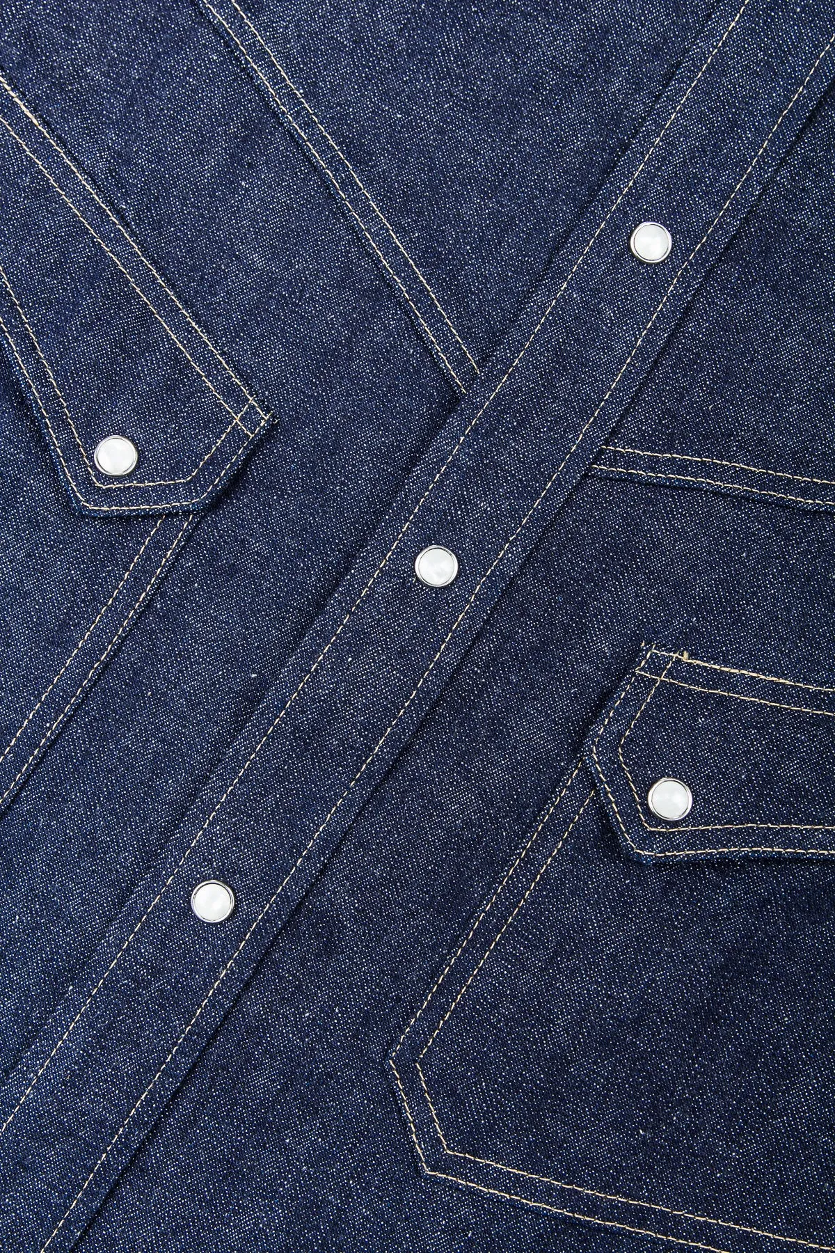 Warehouse & Co Lot 3001 Long Horn Style Western Denim Shirt