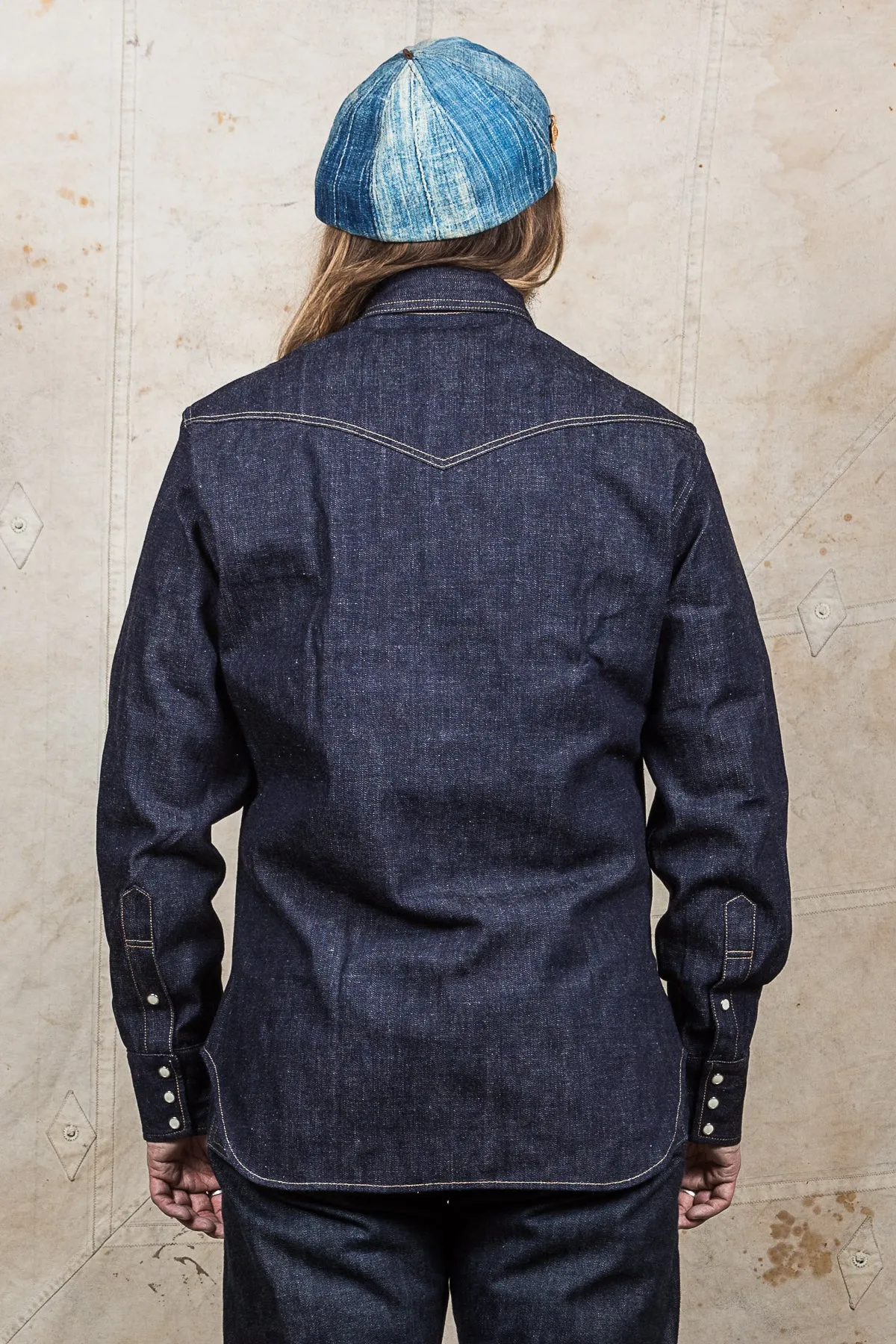 Warehouse & Co Lot 3001 Long Horn Style Western Denim Shirt